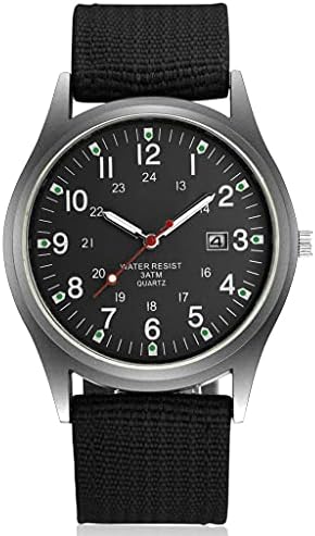 LsvtrUS Men's Sport Style Swiss Military Army Pilot Fabric Strap Watch
