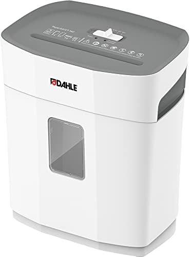 Dahle PaperSAFE PS 140 Paper Shredder, Oil Free, Jam Protection, Security Level P-4, 10 Sheet Max, Shreds Staples, Paper Clips &amp; Credit Cards