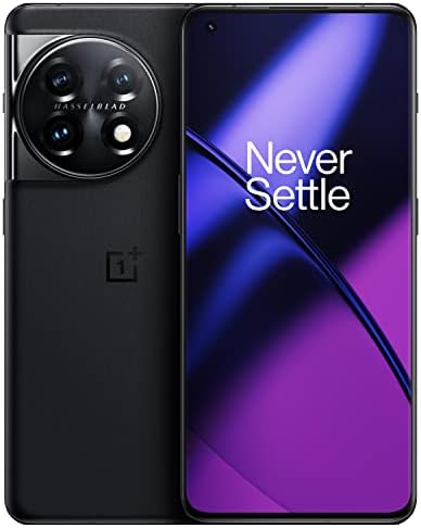 OnePlus 11 5G  16GB RAM+256GB  Dual-SIM  Titan Black  US Factory Unlocked Android Smartphone  5000 mAh battery  80W Fast charging  Hasselblad Camera  120Hz Fluid Display  4nm Processor