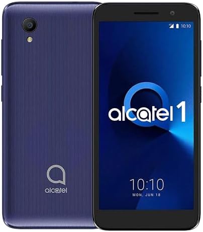 Alcatel 1 (16GB) 5.0" Full View Display, Removable Battery, FM Radio, Dual SIM GSM Unlocked US &amp; Global 4G LTE International Version 5033E (Bluish Black)