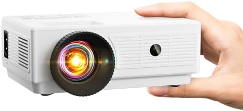 ARTSEA Mini Projector for iPhone - Portable Outdoor Movie Projector, HD 1080P Supported Video Projector for HomeTheater Compatible with iOS\/Android Phone\/Tablet\/Laptop\/PC\/TV Stick\/Box\/USB Drive