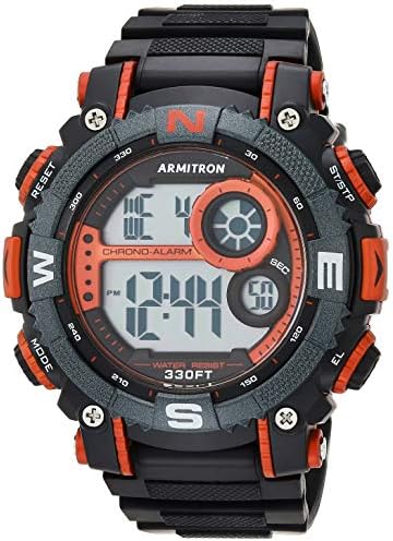 Armitron Sport Men's Digital Chronograph Resin Strap Watch, 40\/8284