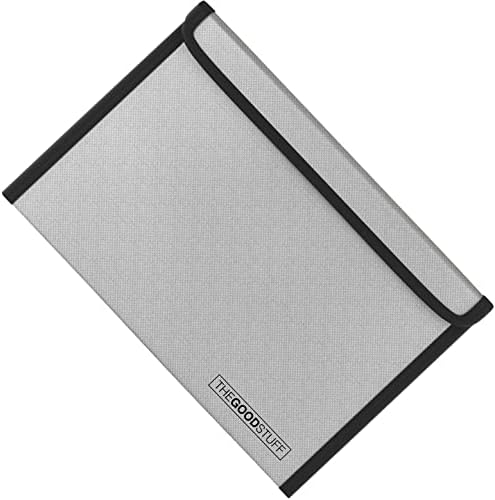 Fireproof Document Bag Envelope Size: 8" x 5" [2000°F UL Certified] Fireproof Cash Bags with Zipper Small Water and Fire Resistant Money Bag for Cash Storage, Fireproof Bags for Cash Fire Proo