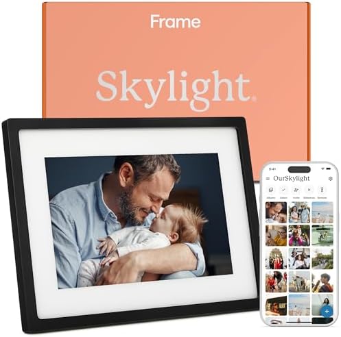 Skylight Frame \u2013 WiFi Digital Picture Frame Customer Support, Touch Screen Digital Photo Frame with Easy Setup, Photo Gifts for Parents and Grandparents - 10 Inch Black