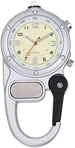 Weicam Nurse Doctors Pocket Watch Analog Quartz FOB Outdoor Carabiner Luminous Watches