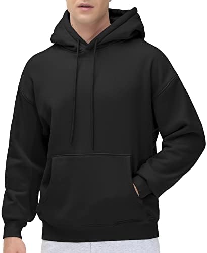 THE GYM PEOPLE Men&#39;s Fleece Pullover Hoodie Loose Fit Ultra Soft Hooded Sweatshirt With Pockets