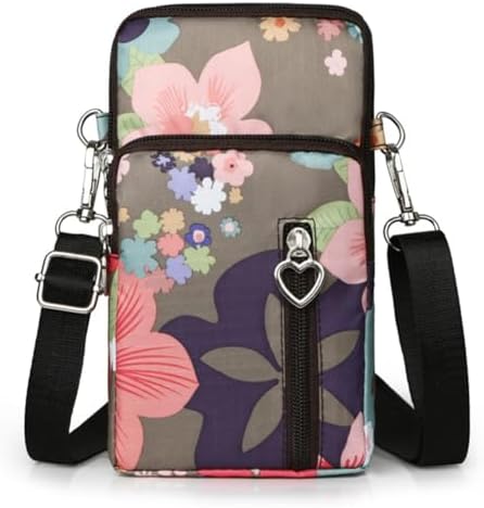 JANKS Small Crossbody Bag for Women - Mini Phone Purses with Crossbody Strap and Wallet - Nylon Arm Bag