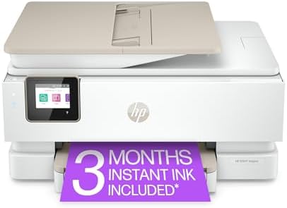 HP ENVY Inspire 7958e Wireless All-in-One Color Inkjet Printer, Print, scan, copy, Duplex printing best-for-home, 3 month Instant Ink trial included (327A7A)