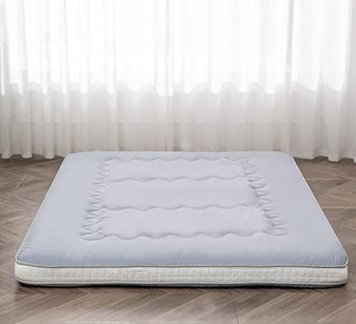 Dr.Futon Japanese Floor Futon Mattress Mat Extra Thick Folding Roll Up Bed for Guest,Lounger and Tavel