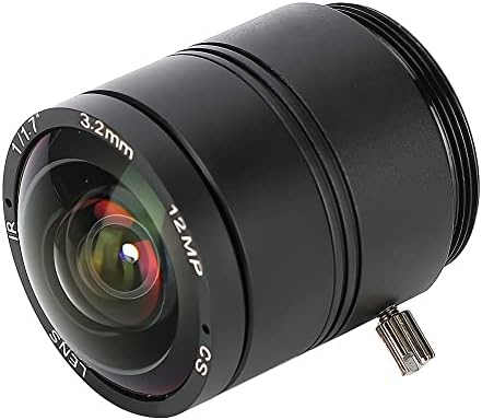 3.2mm 12MP F1.2 HD CCTV Lens, 3.2mm 12MP F1.2 Professional CS Mount Camera Fixed Length Lens for CCTV Camera Lens