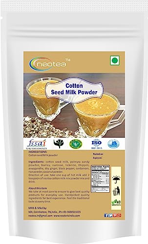 Neotea Cotton Seed Milk Powder 250GM (10.58 OZ)  Paruthi Paal  100% Natural, Pure &amp;amp; Healthy Drink  Plant-Based, Gluten-Free  Rich in Nutrients  Perfect for Daily Consumption