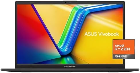 ASUS Vivobook Go 15.6\u201D FHD Slim Laptop, AMD Ryzen 3 7320U Quad Core Processor, 8GB DDR5 RAM, 128GB SSD, Windows 11 Home, Fast Charging, Webcam Sheild, Military Grade Durability, Black, E1504FA-AS