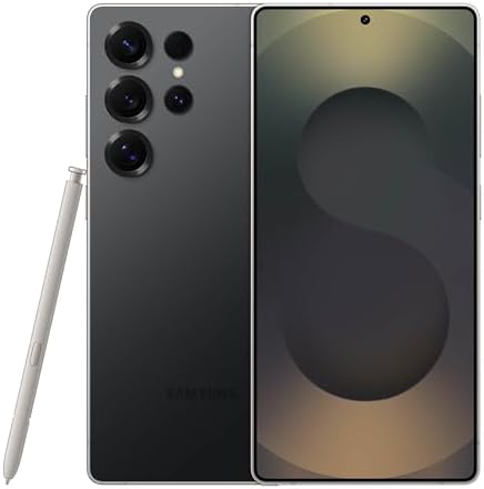 Samsung Galaxy S25 Ultra, 512GB Smartphone, Unlocked Android, AI Night Mode Camera, Snapdragon 8 Elite Fast Processor, 5000mAh Battery, Built-in S Pen, 2025, US 1 Yr Warranty, Titanium Black