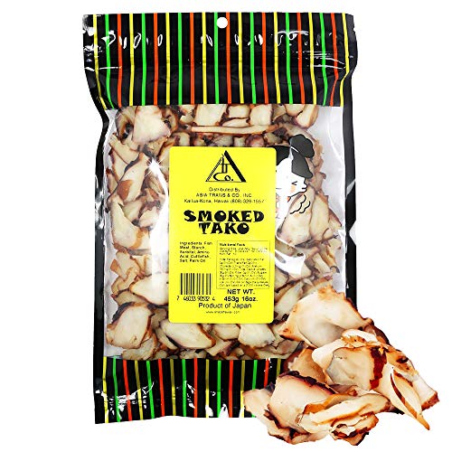 Asia Trans Smoked &amp;amp; Dried Cuttlefish Tako  Hawaiian Seafood Jerky  Low-Fat, Low-Calorie Snack