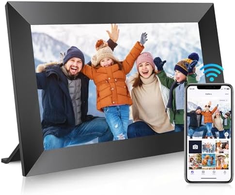 Uhale 10.1&amp;#34; Digital Picture Frame with 32GB Storage Support SD Card, Electronic Photo Frames with 1280x800 HD IPS Touch Screen, Instantly and Securely Share Memories, Send Wishes from Anywhere
