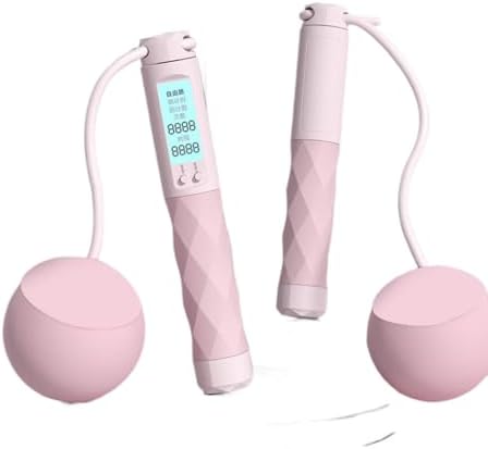 New adult electronic counting skipping rope intelligent load-bearing steel wire rope sports equipment big ball skipping rope Home, Office Body electric massagers