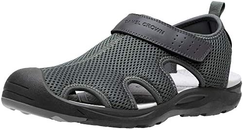 CAMEL CROWN Men's Mesh Hiking Sandals Closed-Toe Beach Sandal for Athletic Outdoor Summer Waterproof