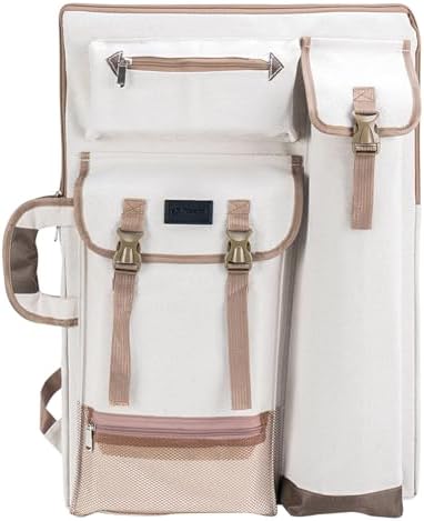 TRANSON Art Portfolio Case Artist Backpack Canvas Bag Large 26\u201D x 19.5\u201D