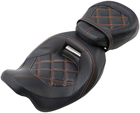 TCMT Low Profile Rider and Passenger Seat 2-Up Motorcycle Seat Fit For Harley Road King Road Glide Street Glide FLHX Electra Glide Ultra Classic 2009-2023