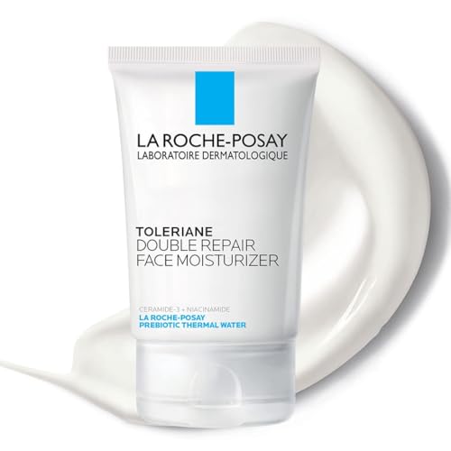 La Roche-Posay Toleriane Double Repair Face Moisturizer, Daily Moisturizer Face Cream with Ceramide &amp; Niacinamide for All Skin Types, Immediate Comfort &amp; Long Lasting Hydration, Fragrance Free