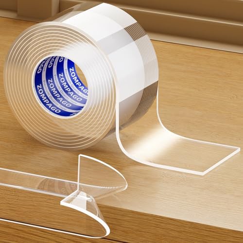 ZOMPAGO Clear Soft Corner Protectors for Furniture Strip, 2in x 6.56FT,Sharp Edge &amp; Table Bumper,Window Edge,Wall Protector,Soft Corner Guards Safe for Proof,Table Corner Protectors in Family
