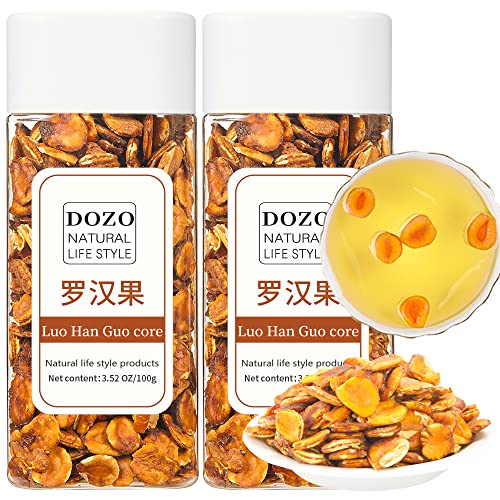 DOZO Luo Han Guo Tea 200g\\/7.04oz Premium Dried Monk Fruit Dried Grosvenorii Core Herbal Tea Sugar Substitute  Siraitia grosvenorii