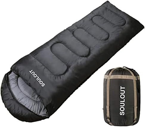 3-4 Season Portable Waterproof Envelope Sleeping Bag for Adults &amp; Kids - For Traveling, Camping, Hiking