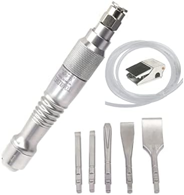 Pneumatic Scraper Chisel Pencil Fine Art Sculpture Carved Wood With 5 chisels Pneumatic Scaling Gas Shovel Chisel With Foot Switch Engrave Tools