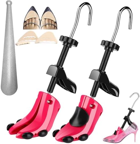 JJDPARTS Shoe Stretcher, Pair 4-Way Shoe Expander Widener Shoe Tree Extender for Women Men