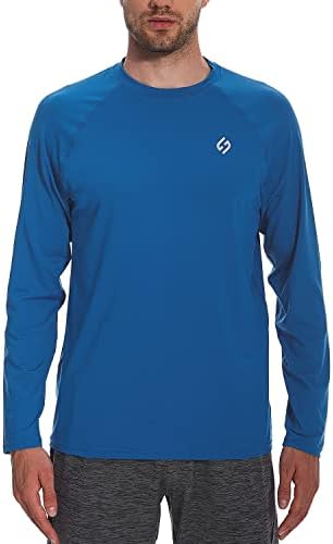 HODOSPORTS Men's Swim Shirts UV UPF 50+ Quick Dry Rash Guard Long Sleeve with Sun Protection