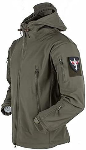 INVACHI Men Military Soft Shell Jackets Tactical Windproof Waterproof Jackets