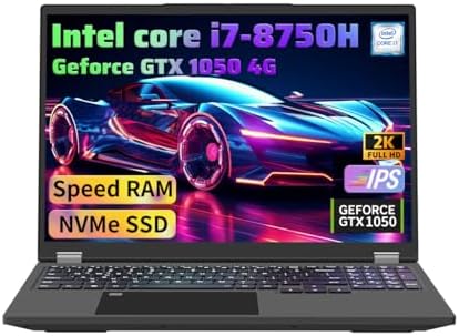 NEOBIHIER Gaming Laptop 16.1" FHD, Intel i7-8750H up to 4.1GHz, GTX 1050 4GB, 32GB DDR4 RAM, 1TB NVMe SSD \u2013 Smooth Laptop Gaming Experience on Powerful Windows Laptop Computer with Backlit Ke