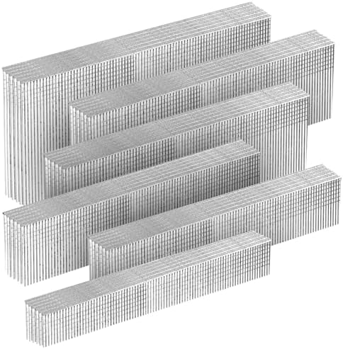 SITLDY 18 Gauge 304 Stainless Steel Brad Nails 6 Sizes 1600-Pack (5\/8"+3\/4"+1"+1-1\/4"+1-1\/2"+2"), Assorted Size Project Pack, for Pneumatic, Electric 18GA Brad Nailer Gun (