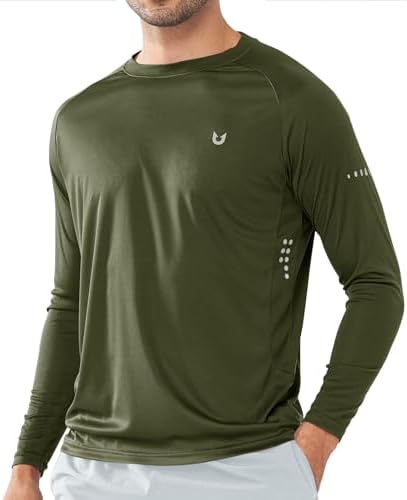 NORTHYARD Men's Sun Protection UPF 50+ Shirts Long Sleeve Swim Rash Guard Shirt Workout Running Athletic Gym UV Fish Hiking