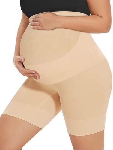 KIM S Shape Your Bump Seamless Maternity Shapewear for Dress, Pregnancy Postpartum Prevent Chafing Support-Underwear
