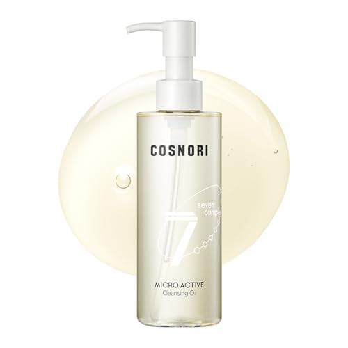 COSNORI Micro Active Cleansing Oil \u2013 Korean Vegan Facial Cleansing Oil, Fresh and Light Finish \u2013 Gentle Makeup Remover for Face, Hypoallergic, Fermented Oil Complexes, 6.7 fl.oz.