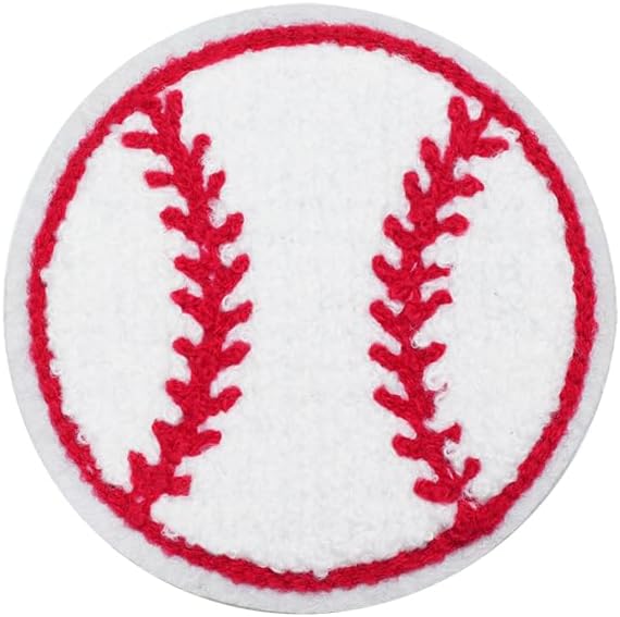 1 x Sports Baseball Towel Embroidered Hot Melt Patch Clothes Bag Hat Shoes Decoration Patch