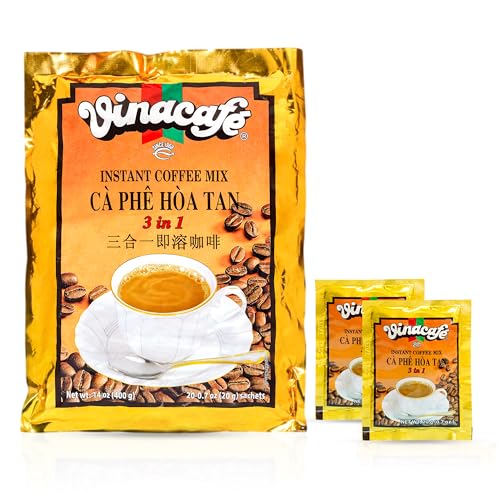 Vinacafe Instant Coffee Mix 3 in 1 (Pack of 2  20 Sachets Per Bag)