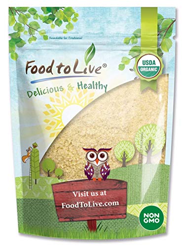 Food to Live Organic KAMUT Khorasan Wheat Flour, 1 Pound \u2013 Stone Ground Powder, 100% Whole Grain Meal, Non-GMO, Kosher, Bulk